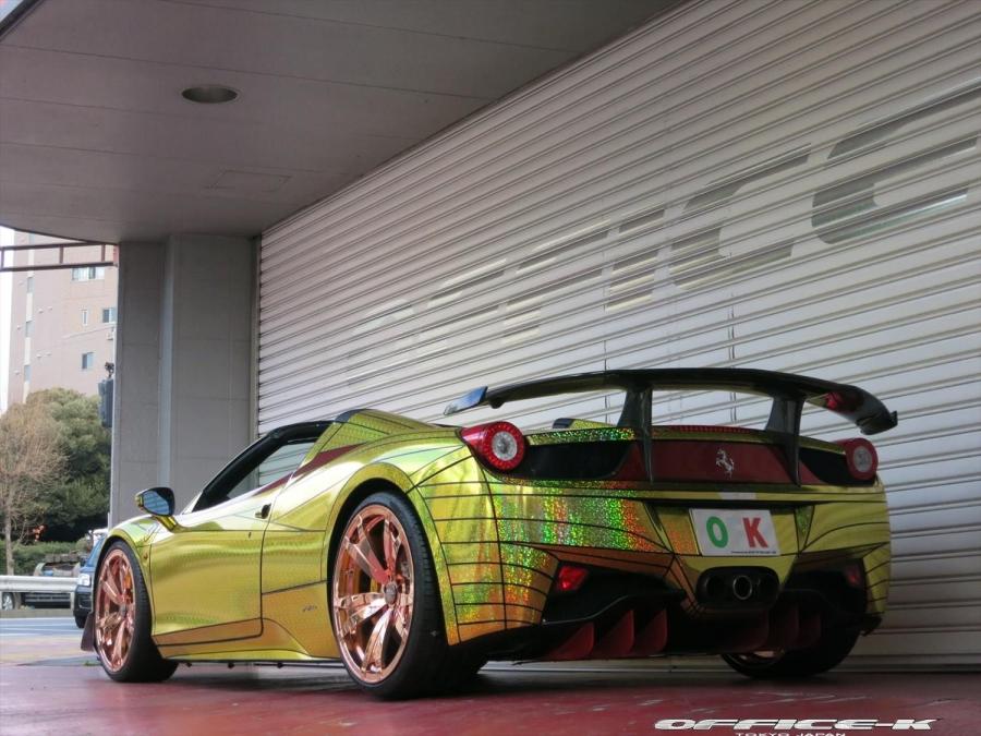  Ferrari 458 Spider Golden Shark by Office-K 2014 года  (фото 6 из 16)